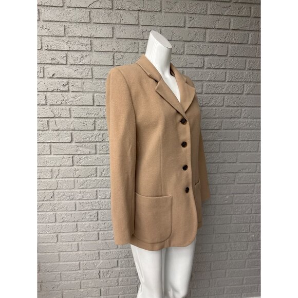 Ann Taylor Women Caramel Wool Cashmere Blend Jacket Size 6P - Picture 3 of 8